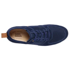Walking*Samuel Hubbard Men's , Olema Sport Lace-Up Navy Nubuck