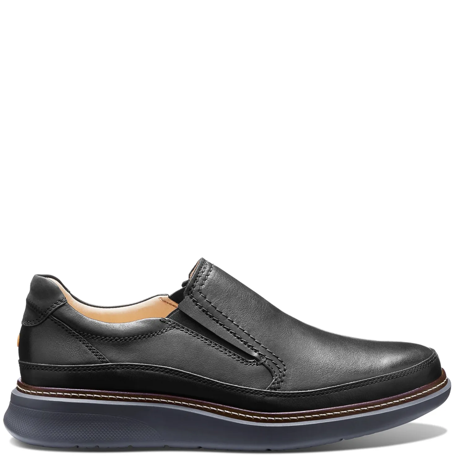 Loafers*Samuel Hubbard Men's , Rafael Slip-On Black Leather