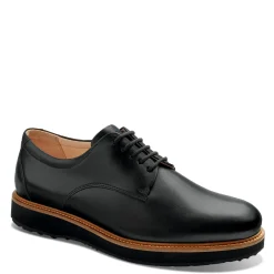 Dress*Samuel Hubbard Men's , Rainy Day Founder Oxford Black Leather