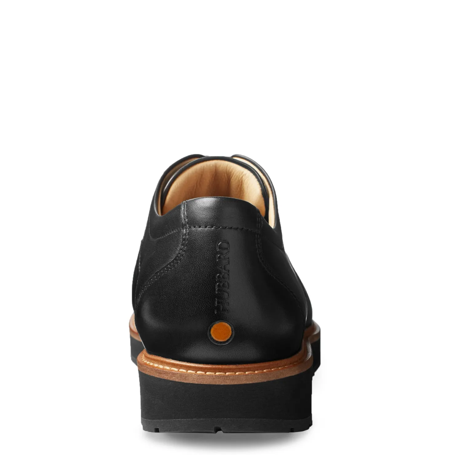 Dress*Samuel Hubbard Men's , Rainy Day Founder Oxford Black Leather