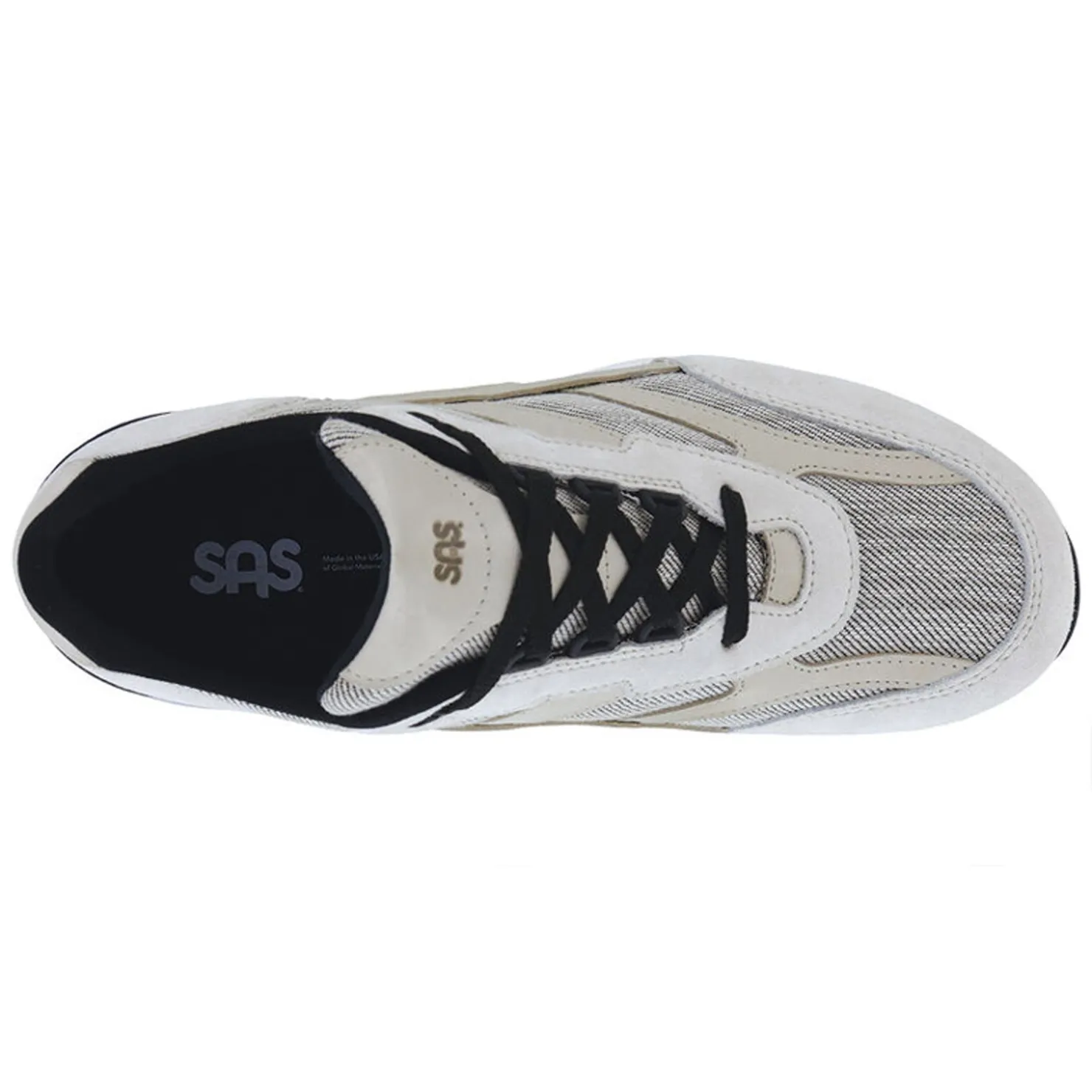 Sneakers & Athletics*SAS Men's , Journey Mesh Walking Shoe White