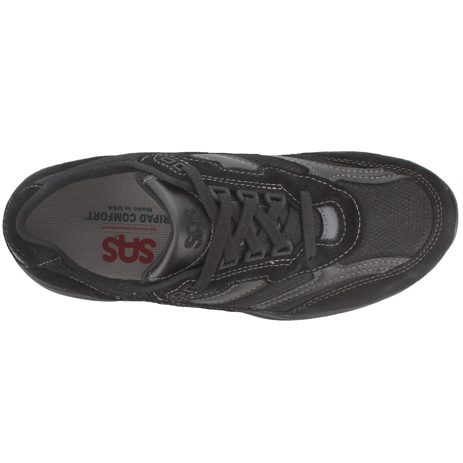 Sneakers & Athletics*SAS Men's , Journey Mesh Walking Shoe Black