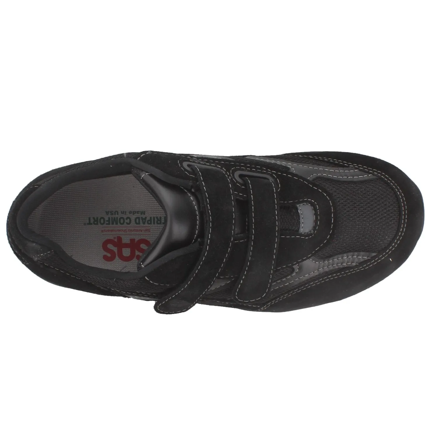 Fashion & Street*SAS Men's , JV Mesh Walking Shoe Black
