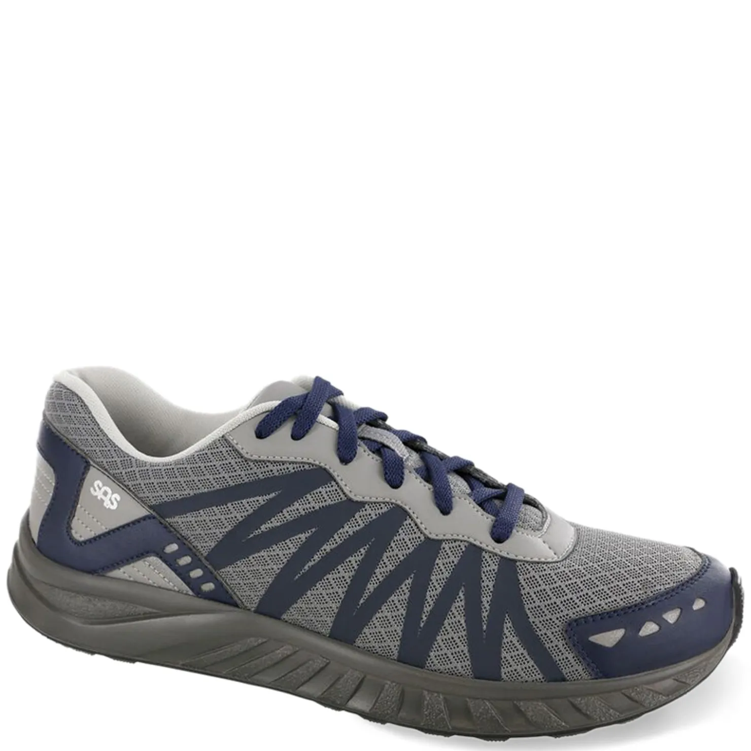 Walking*SAS Men's , Pursuit Sneaker Grey Navy