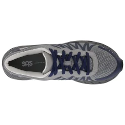 Walking*SAS Men's , Pursuit Sneaker Grey Navy