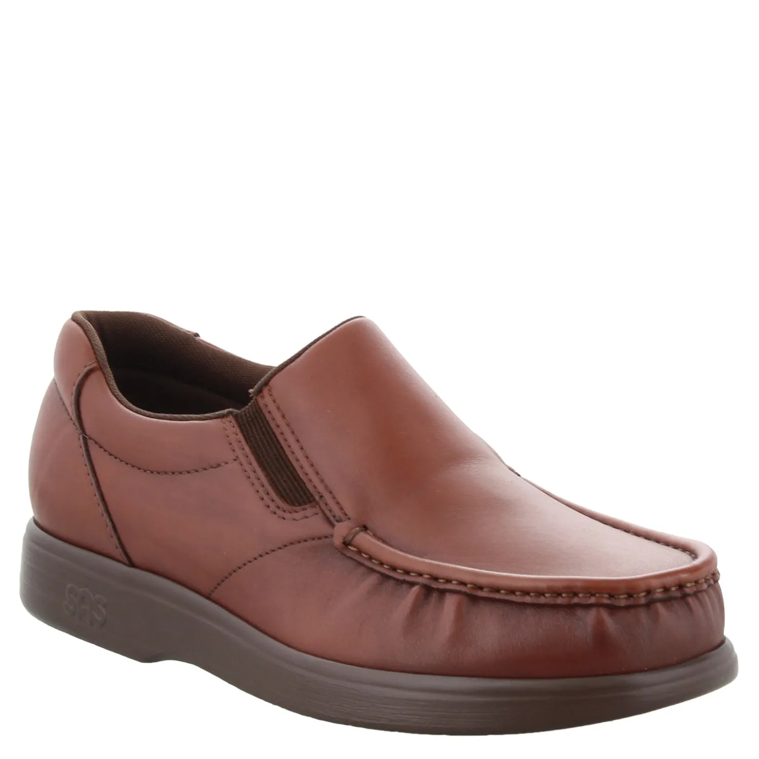 Dress*SAS Men's , Side Gore Loafer Antique Tan