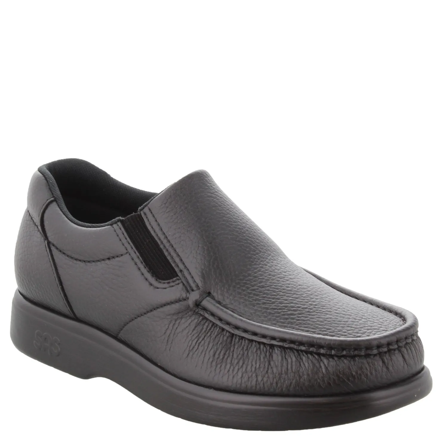 Slip-On Shoes*SAS Men's , Side Gore Loafer Black