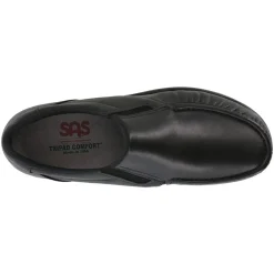 Loafers*SAS Men's , Sidegore Loafer Black Smooth
