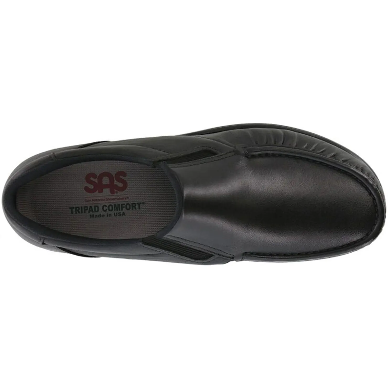 Loafers*SAS Men's , Sidegore Loafer Black Smooth