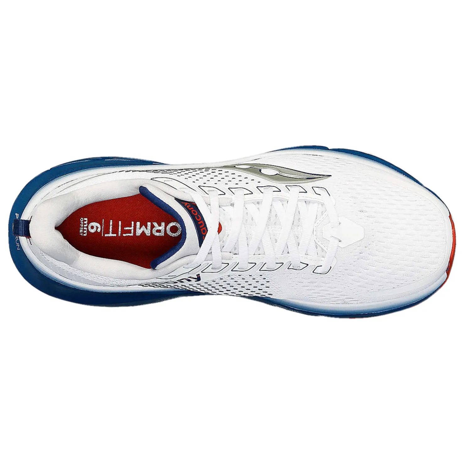 Sneakers & Athletics*Saucony Men's , Guide 17 Running Shoe White/Navy