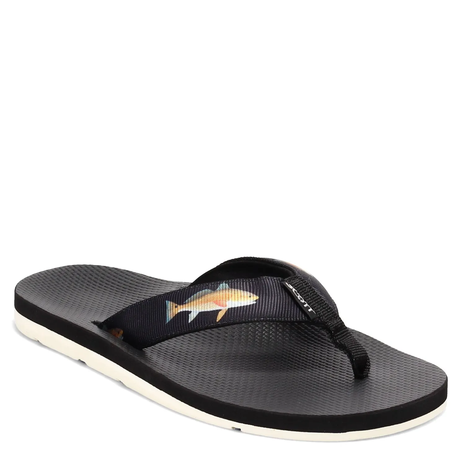 Sandals*Scott Hawaii Men's , Kaikane Sandal Black