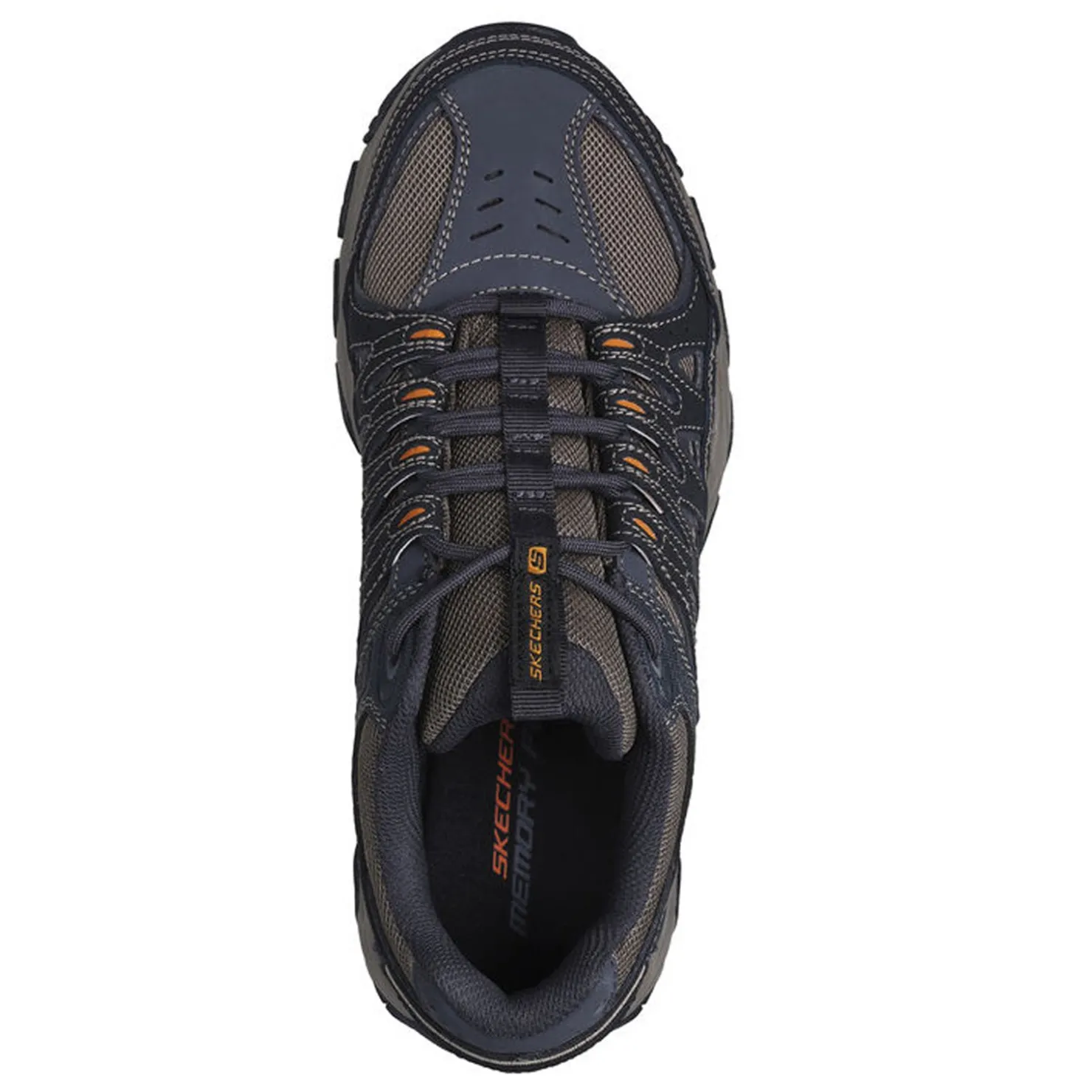 Trail & Hiking*Skechers Men's , After Burn M.Fit 2.0 Hiking Shoe - Extra Wide Width Charcoal/Gold