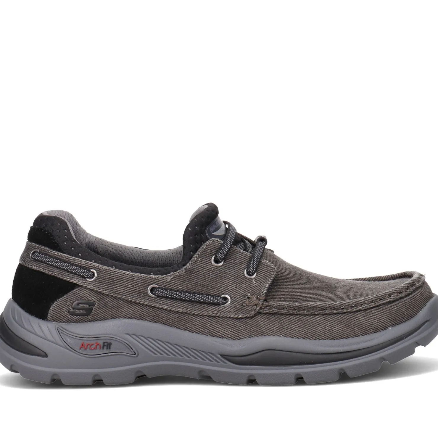 Boat Shoes*Skechers Men's , Arch Fit Motley - Oven Boat Shoe Black