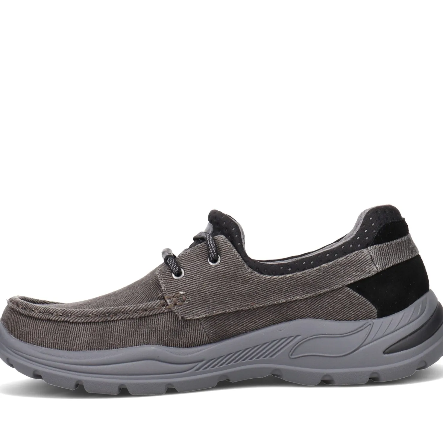 Boat Shoes*Skechers Men's , Arch Fit Motley - Oven Boat Shoe Black