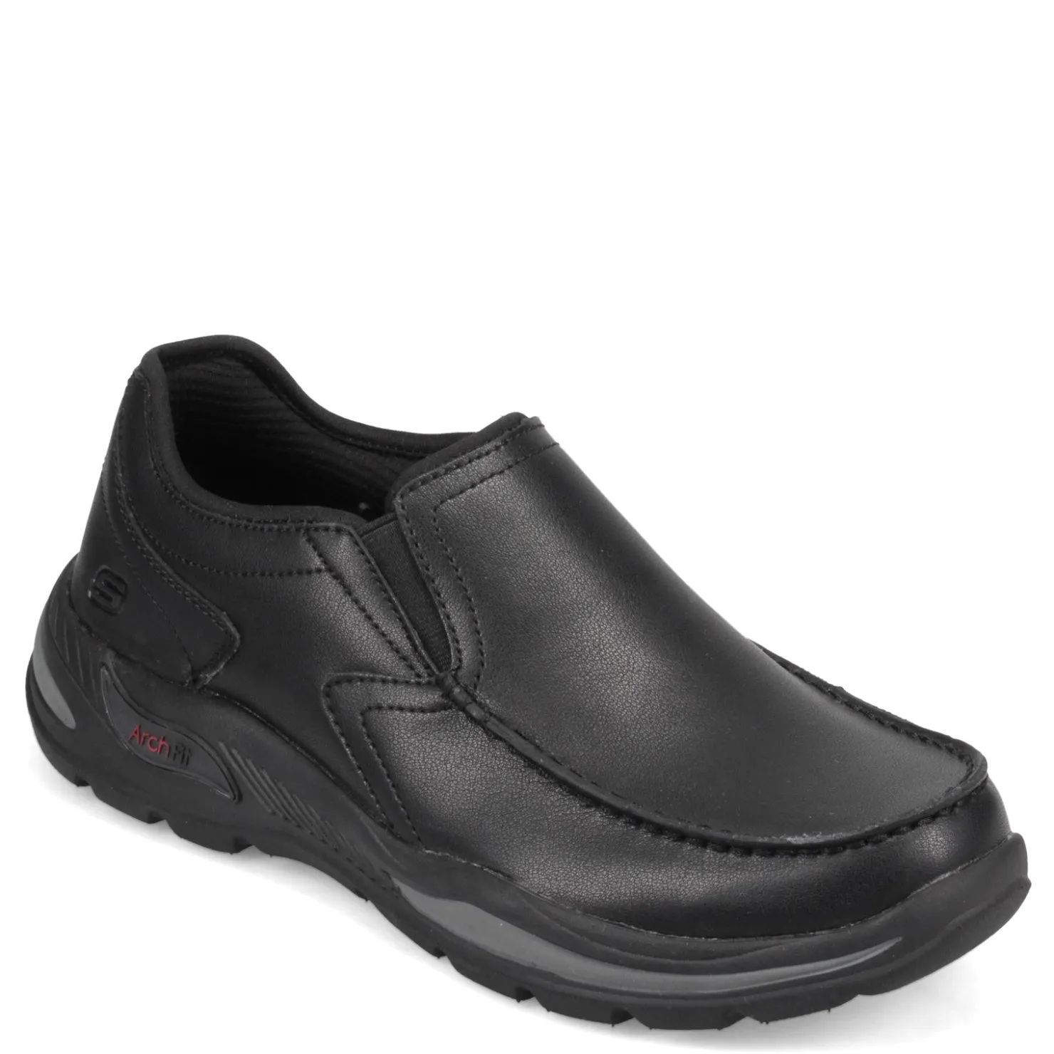 Slip-On Shoes*Skechers Men's , Arch Fit Motley - Hust Slip-On - Wide Width Black