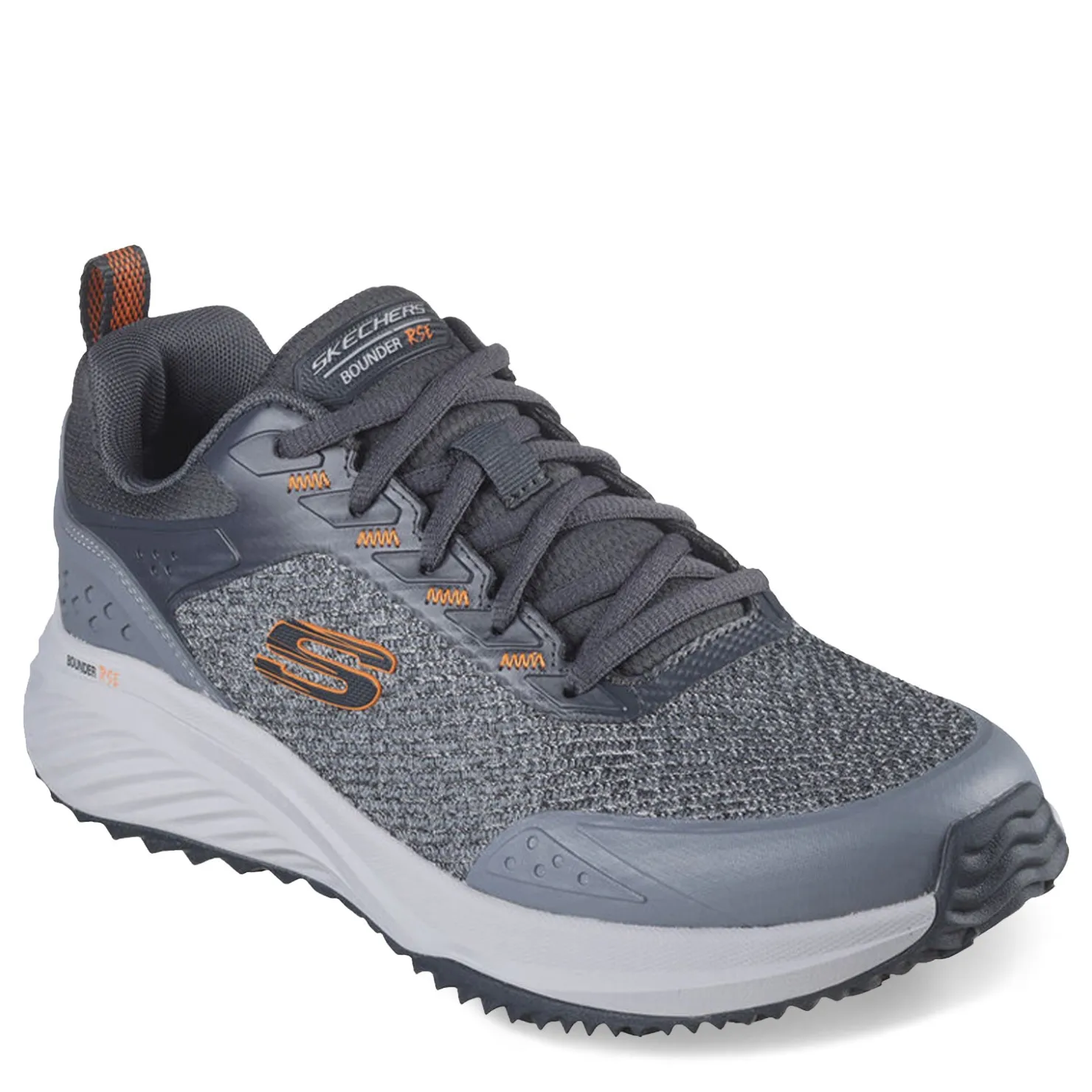 Sneakers & Athletics*Skechers Men's , Bounder RSE - Hazlet Sneaker - Wide Width Grey/Orange
