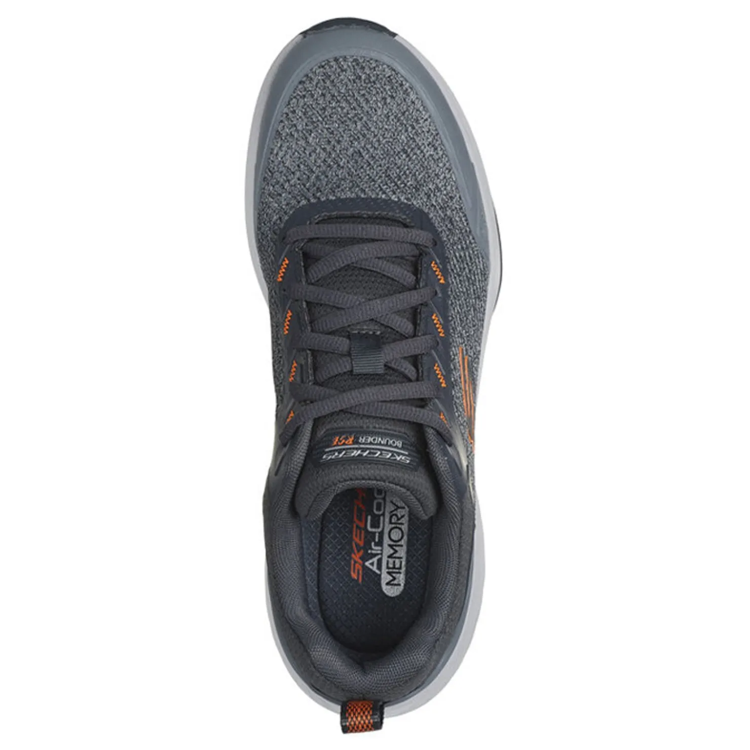 Sneakers & Athletics*Skechers Men's , Bounder RSE - Hazlet Sneaker - Wide Width Grey/Orange