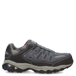 Sneakers & Athletics*Skechers Work Men's Skechers, Cankton - Ebbitt Steel Toe Work Shoe - Wide Width Navy/Grey