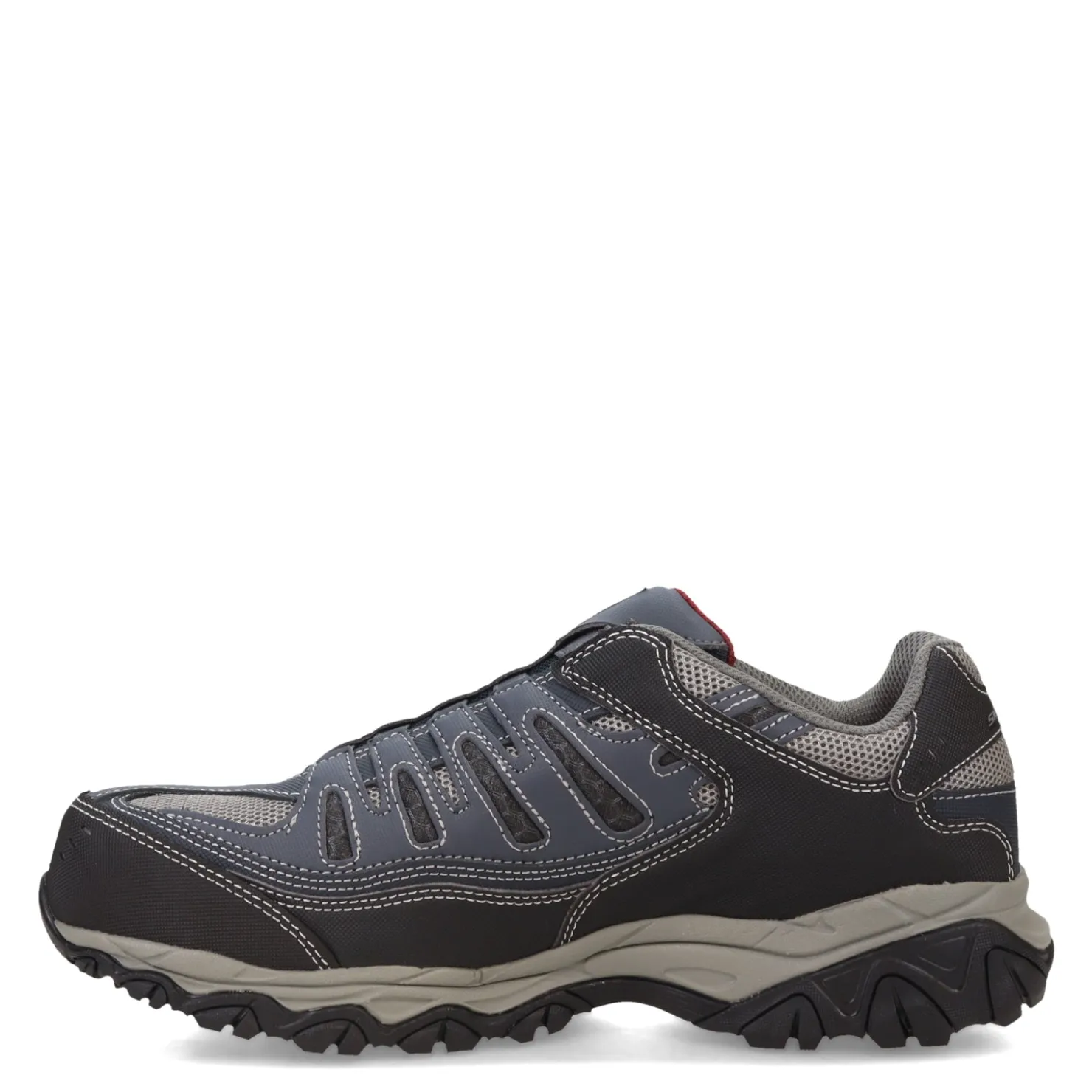 Sneakers & Athletics*Skechers Work Men's Skechers, Cankton - Ebbitt Steel Toe Work Shoe - Wide Width Navy/Grey