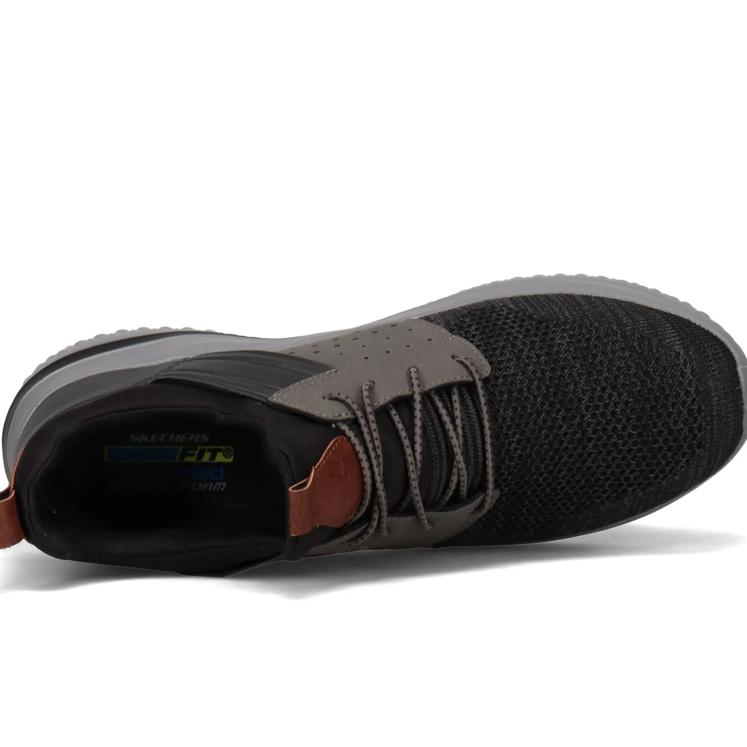 Fashion & Street*Skechers Men's , Delson 3.0 - Cicada Sneaker Black / Gray