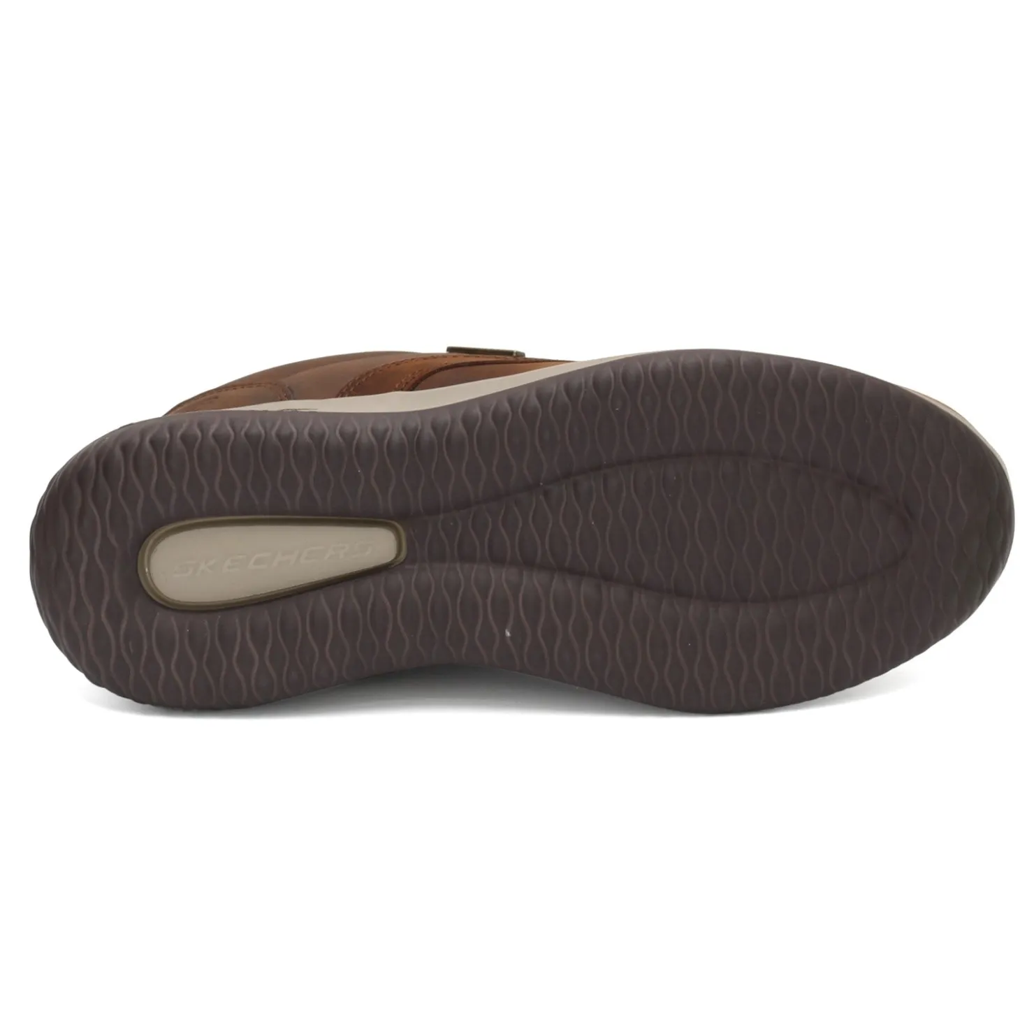 Fashion & Street*Skechers Men's , Delson - Antigo Slip On Shoe Brown