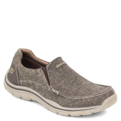 Slip-On Shoes*Skechers Men's , Expected - Avillo Slip-On Dark Brown