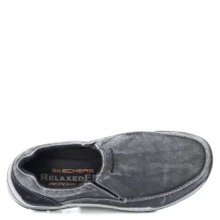 Slip-On Shoes*Skechers Men's , Expected Avillo Slip on Shoe Wide Width Black