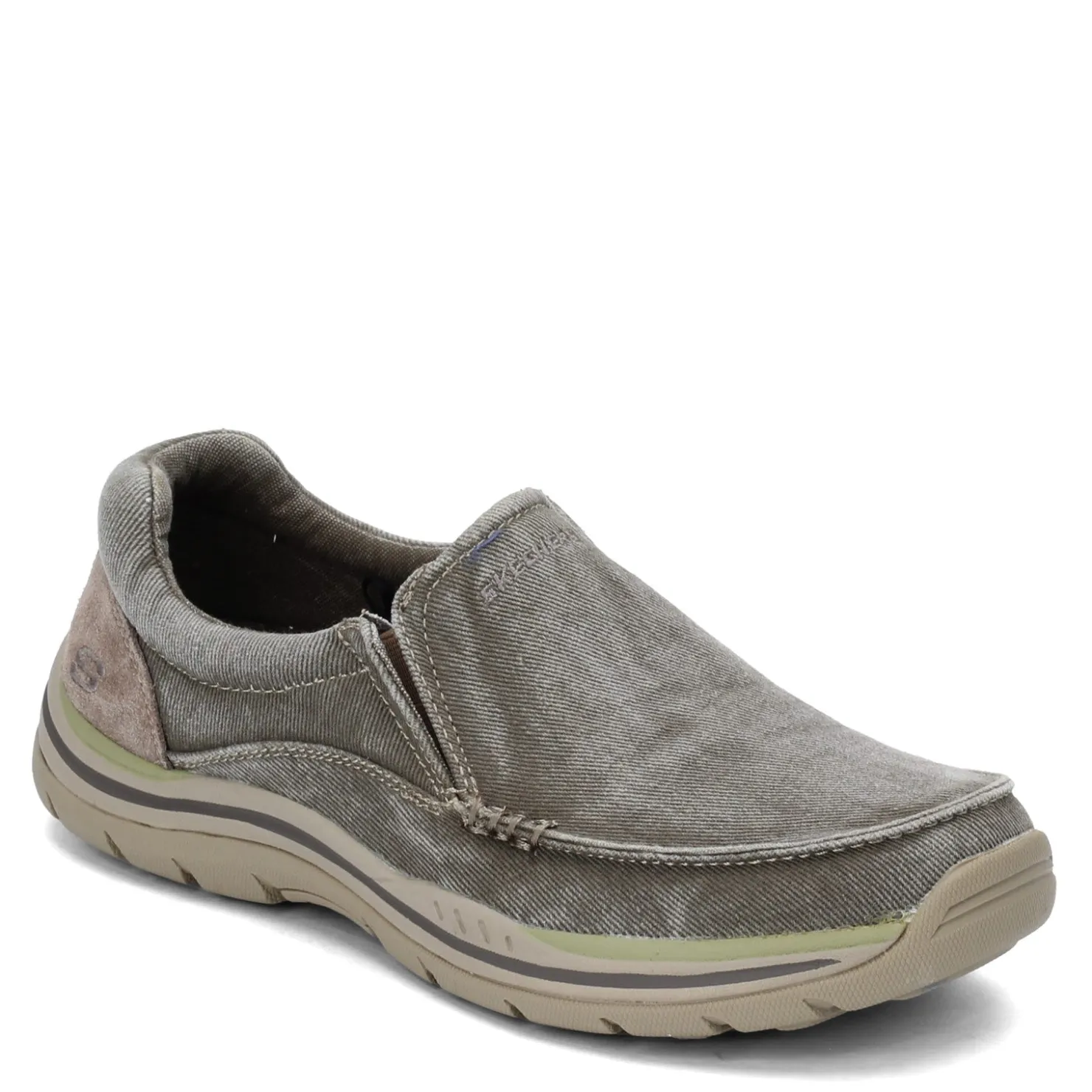 Slip-On Shoes*Skechers Men's , Expected Avillo Slip On Shoe Khaki