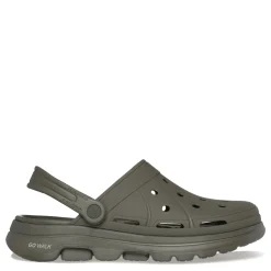 Clogs*Skechers Men's , Foamies: GO WALK 5 - Legendary Clog Olive