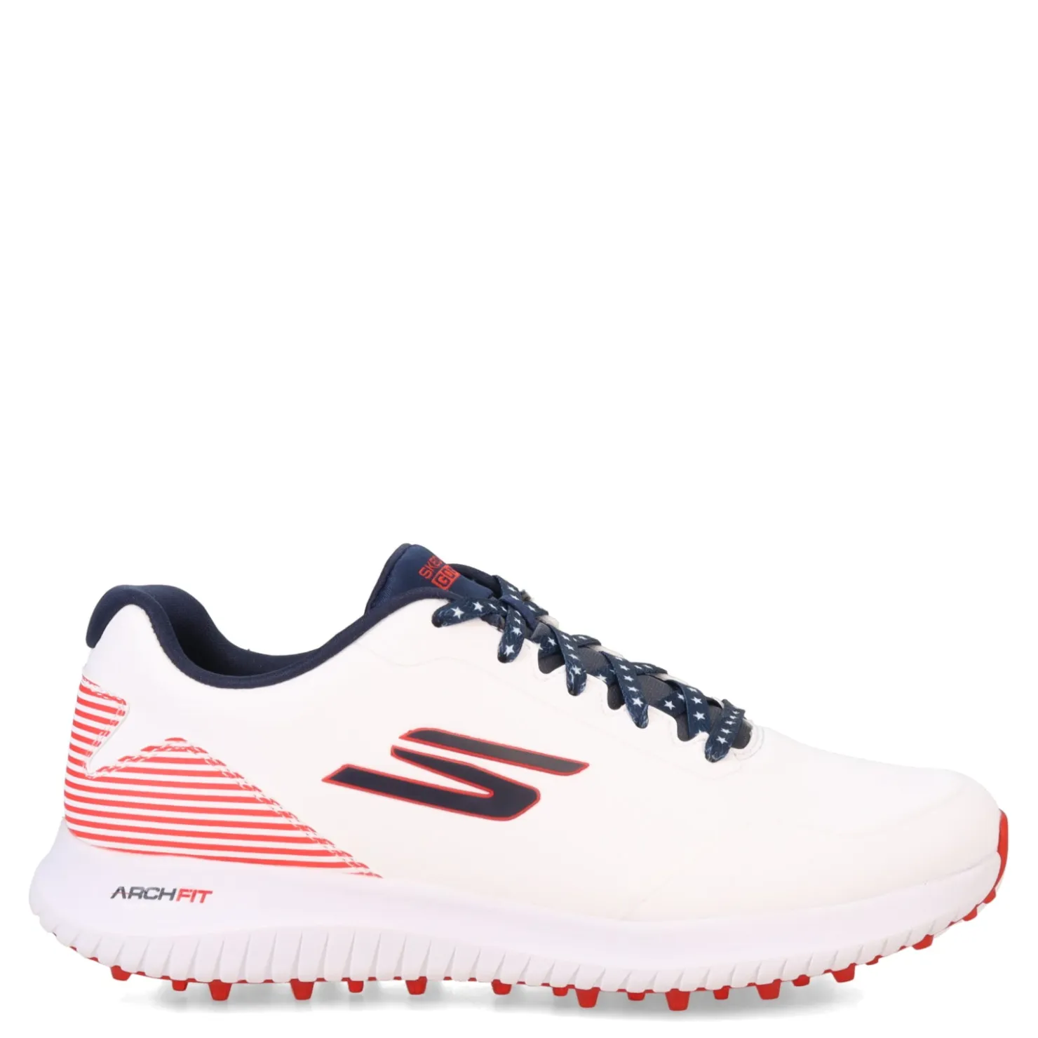 Sneakers & Athletics*Skechers Men's , GO GOLF Max 2 - Patriot Golf Shoe White/Navy/Red