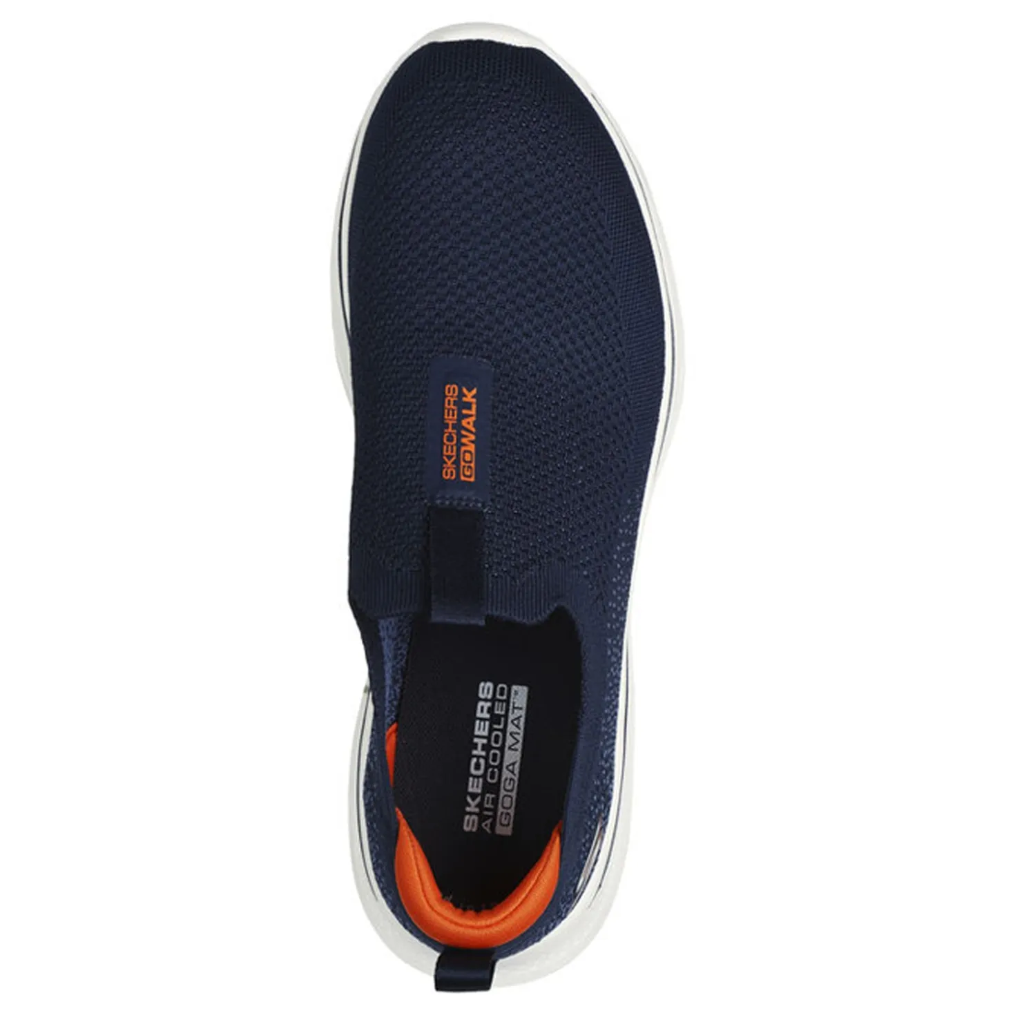 Sneakers & Athletics*Skechers Men's , GO WALK 7 Sneaker Navy And Orange