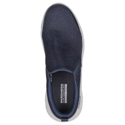 Sneakers & Athletics*Skechers Men's , GO WALK Flex - Impeccable II Walking Shoe Navy Grey