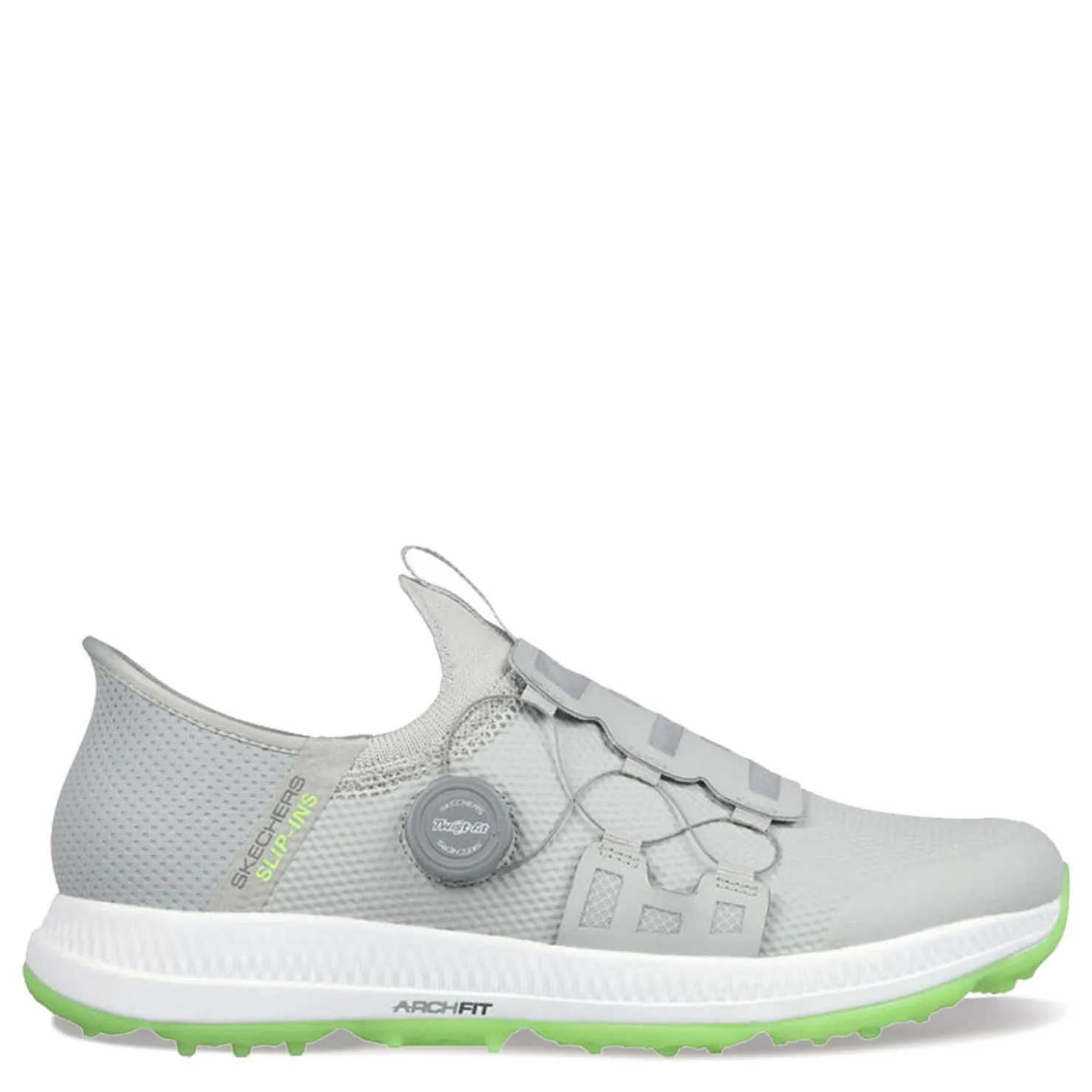 Sneakers & Athletics*Skechers Men's , GOgolf: Elite 5 - Slip 'In Golf Shoe - X-Wide Width Grey/Lime