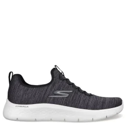Walking*Skechers Men's , GOwalk Flex Sneaker - Wide Width Black / White