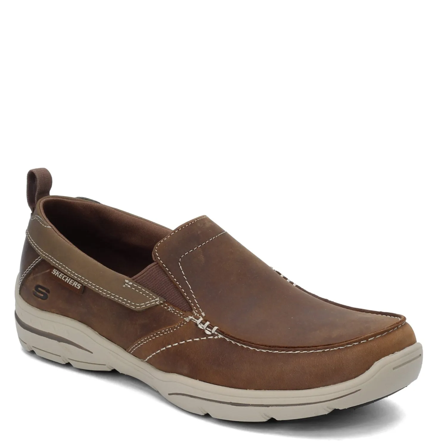 Slip-On Shoes*Skechers Men's , Harper Forde Slip on Shoe Extra Wide Width Desert