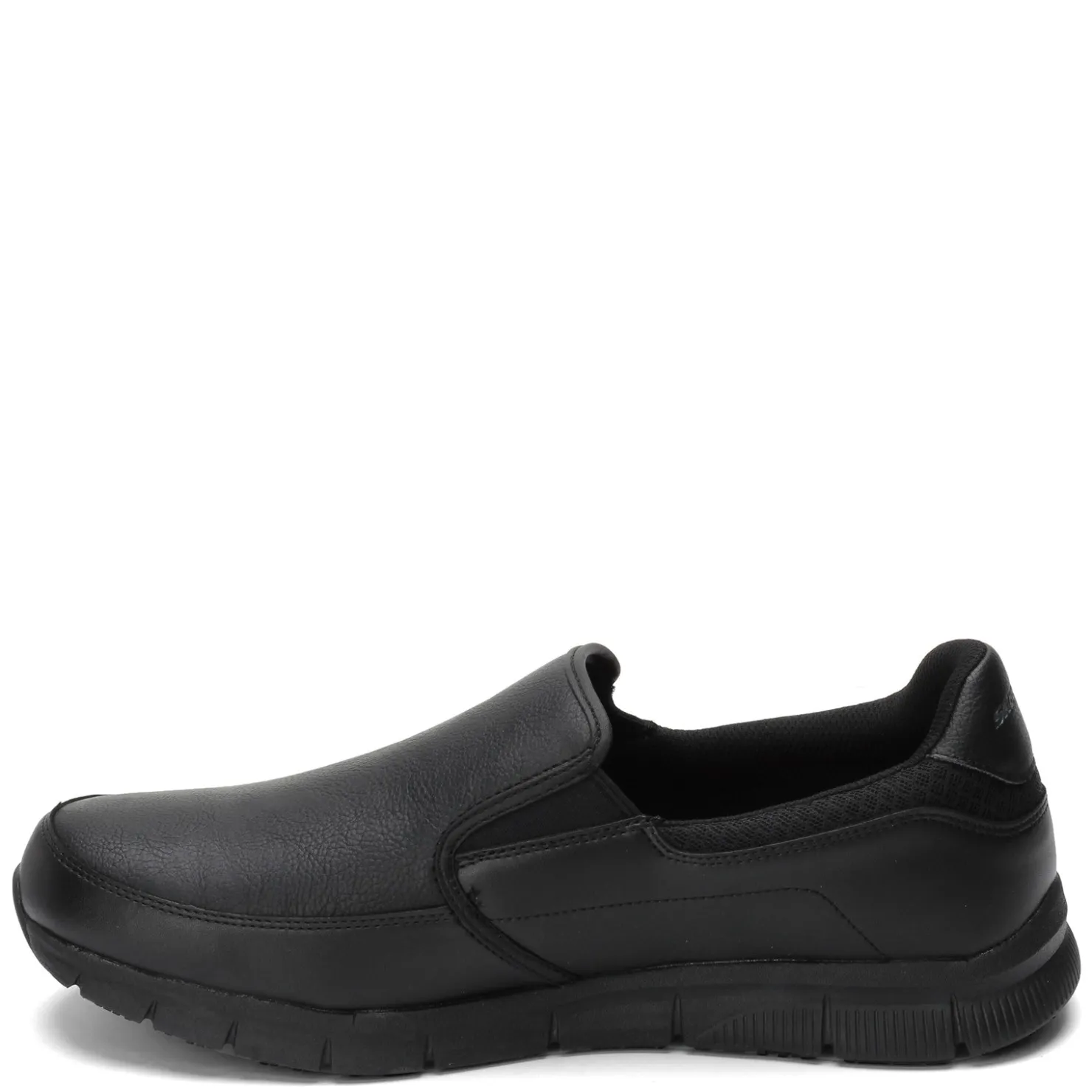 Slip-On Shoes*Skechers Work Men's Skechers, Nampa - Groton SR Work Shoe - Wide Width Black
