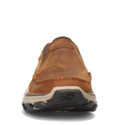 Slip-On Shoes*Skechers Men's , Relaxed Fit: Respected - Catel Slip-On Dark Brown