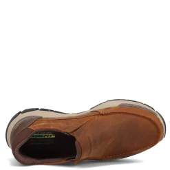 Slip-On Shoes*Skechers Men's , Relaxed Fit: Respected - Catel Slip-On Dark Brown