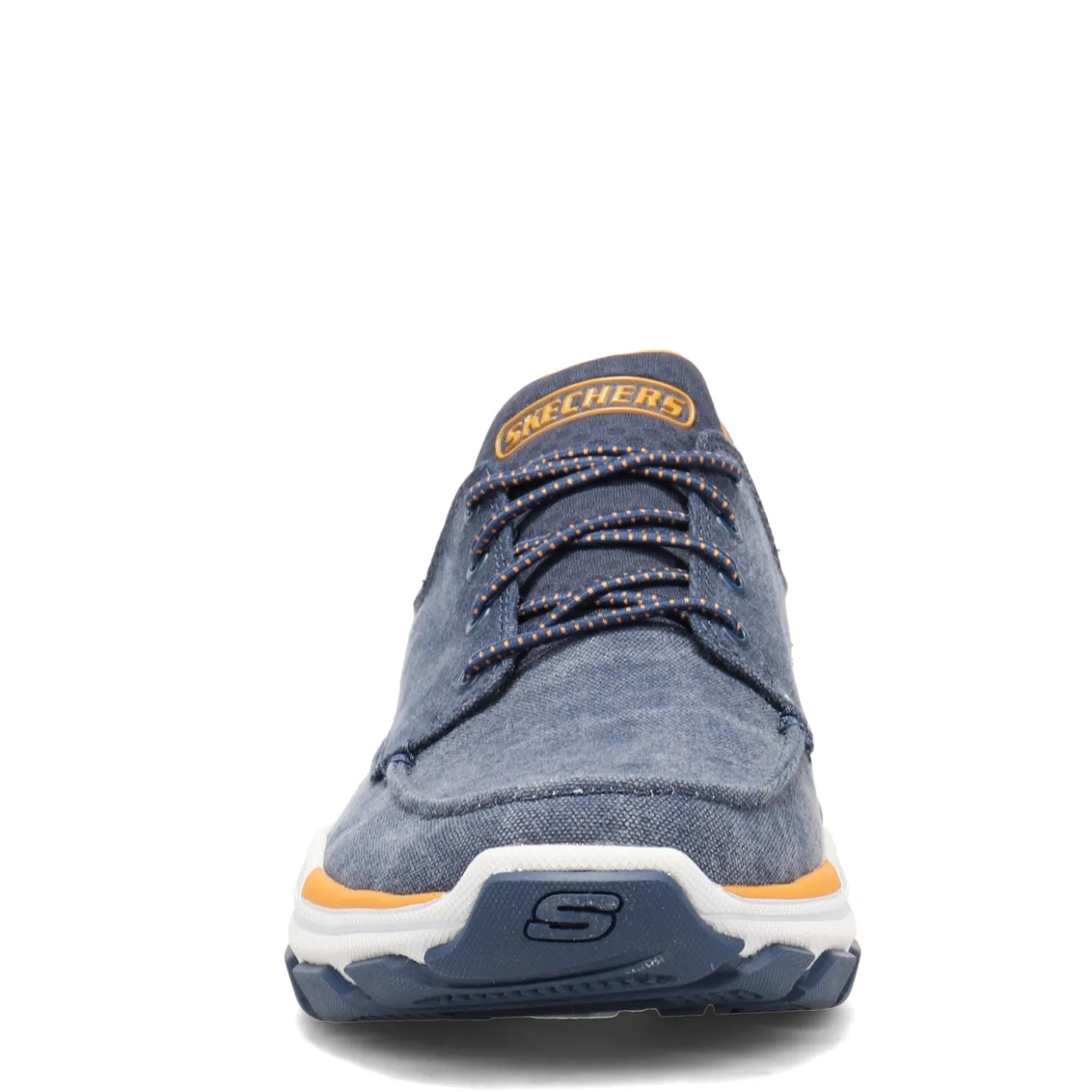 Slip-On Shoes*Skechers Men's , Relaxed Fit: Respected - Loleto Shoe - Wide Width Navy