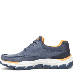 Slip-On Shoes*Skechers Men's , Relaxed Fit: Respected - Loleto Shoe - Wide Width Navy