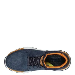 Slip-On Shoes*Skechers Men's , Relaxed Fit: Respected - Loleto Shoe - Wide Width Navy