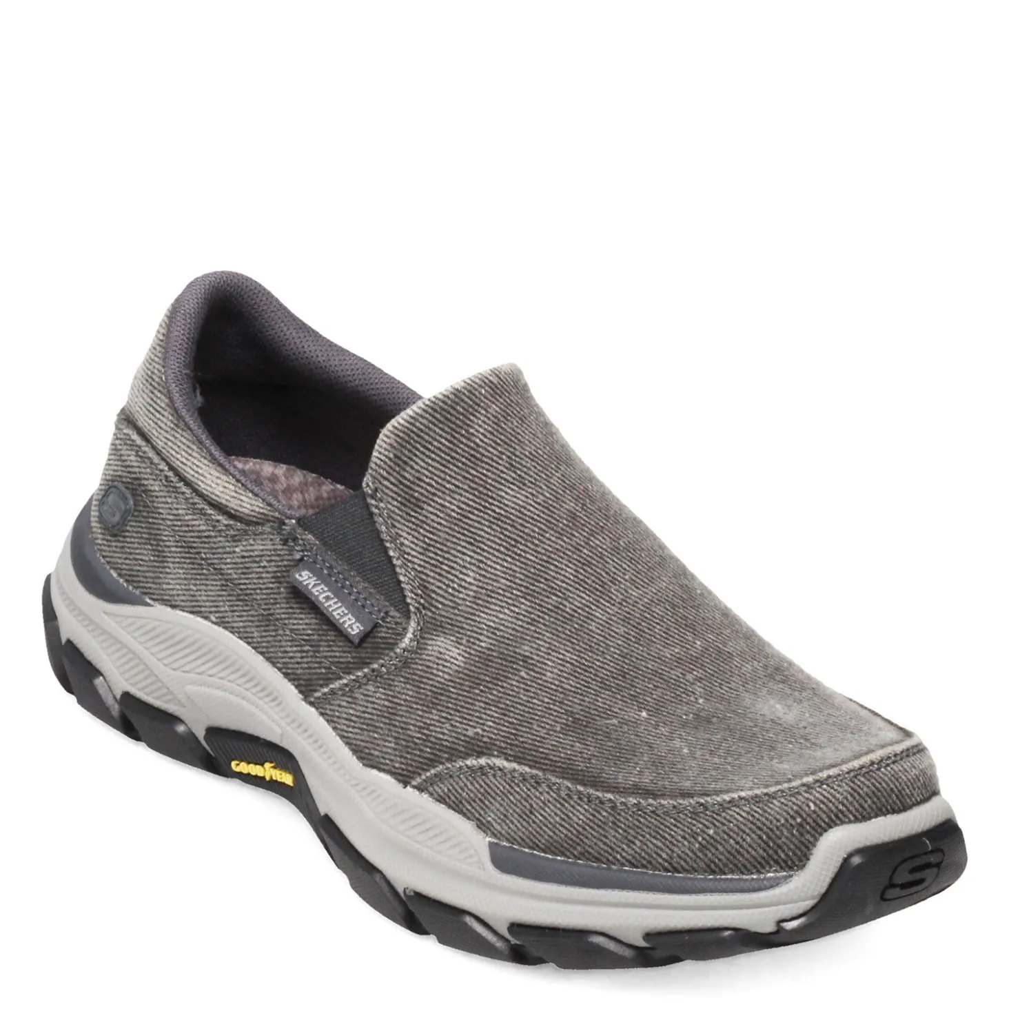 Slip-On Shoes*Skechers Men's , Relaxed Fit: Respected - Fallston Slip-On Charcoal