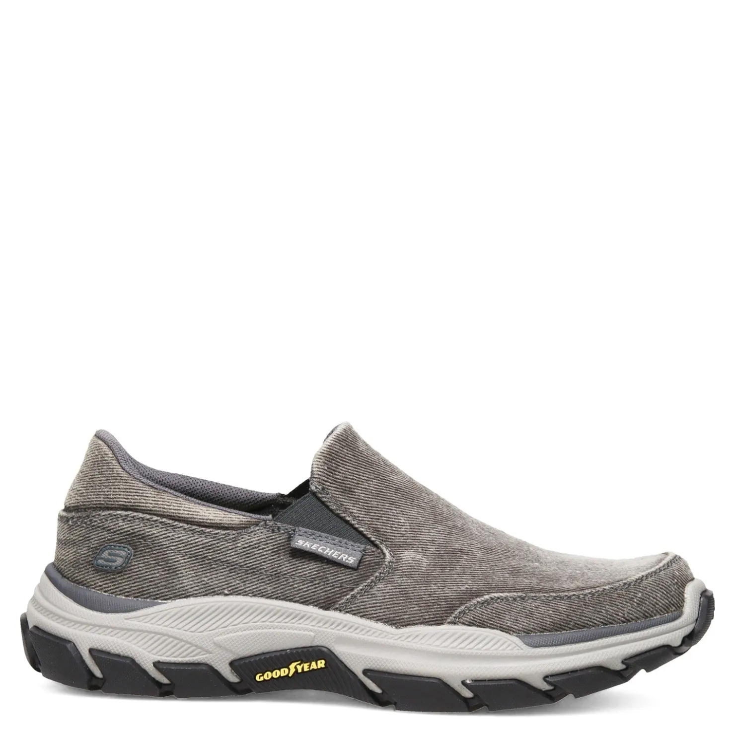 Slip-On Shoes*Skechers Men's , Relaxed Fit: Respected - Fallston Slip-On Charcoal