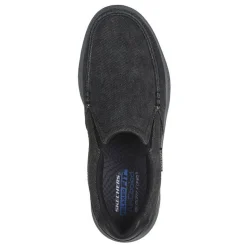 Sneakers & Athletics*Skechers Men's , Relaxed Fit: Cohagen - Vierra Sneaker Black Canvas
