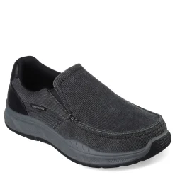 Slip-On Shoes*Skechers Men's , Relaxed Fit: Cohagen - Vierra Sneaker - Extra Wide Width Black Canvas
