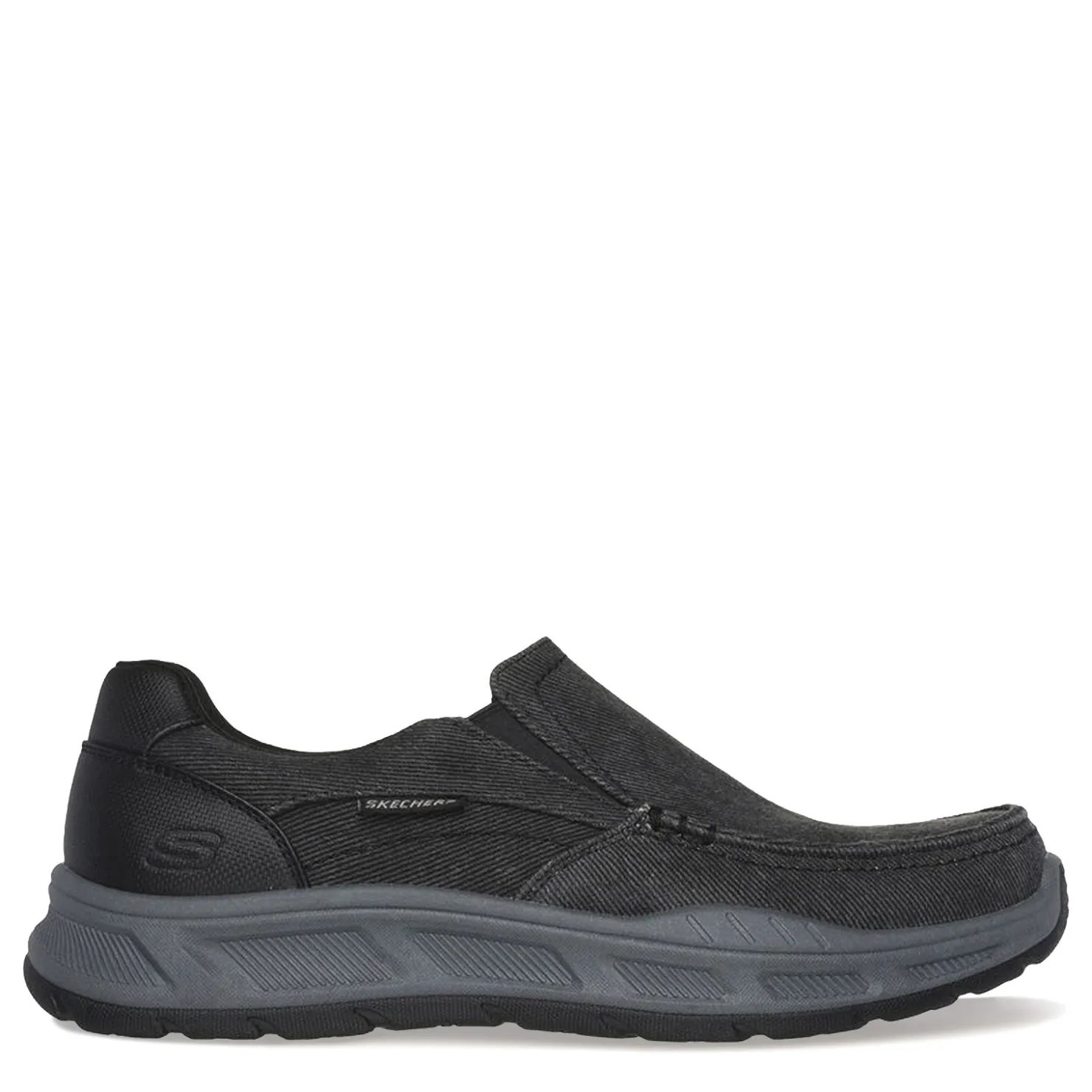 Sneakers & Athletics*Skechers Men's , Relaxed Fit: Cohagen - Vierra Sneaker - Extra Wide Width Black Canvas