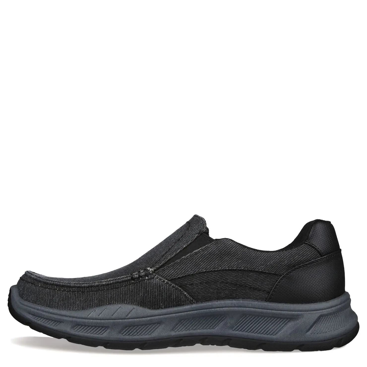 Sneakers & Athletics*Skechers Men's , Relaxed Fit: Cohagen - Vierra Sneaker - Extra Wide Width Black Canvas