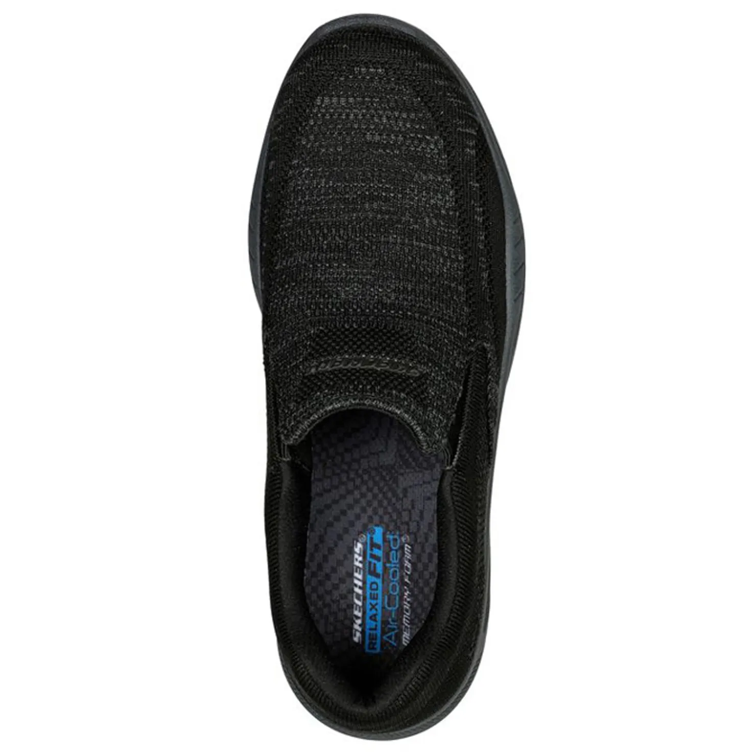 Walking*Skechers Men's , Relaxed Fit: Cohagen - Knit Walk Sneaker Black Knit