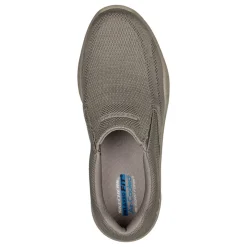 Sneakers & Athletics*Skechers Men's , Relaxed Fit: Cohagen - Knit Walk Sneaker Taupe Knit