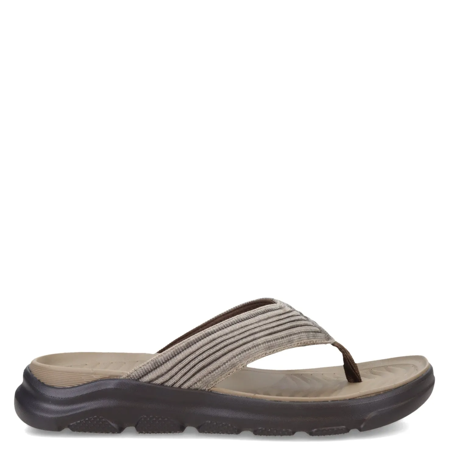 Flip Flops*Skechers Men's , Relaxed Fit: Alcano - Vencino Sandal Light Brown